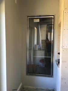 Both doors are installed on the refrigerator, the cooling unit works like a charm.  It got plenty of use over our big family fourth gathering. Shelving is the only thing left to do on the fridge and pantry. 